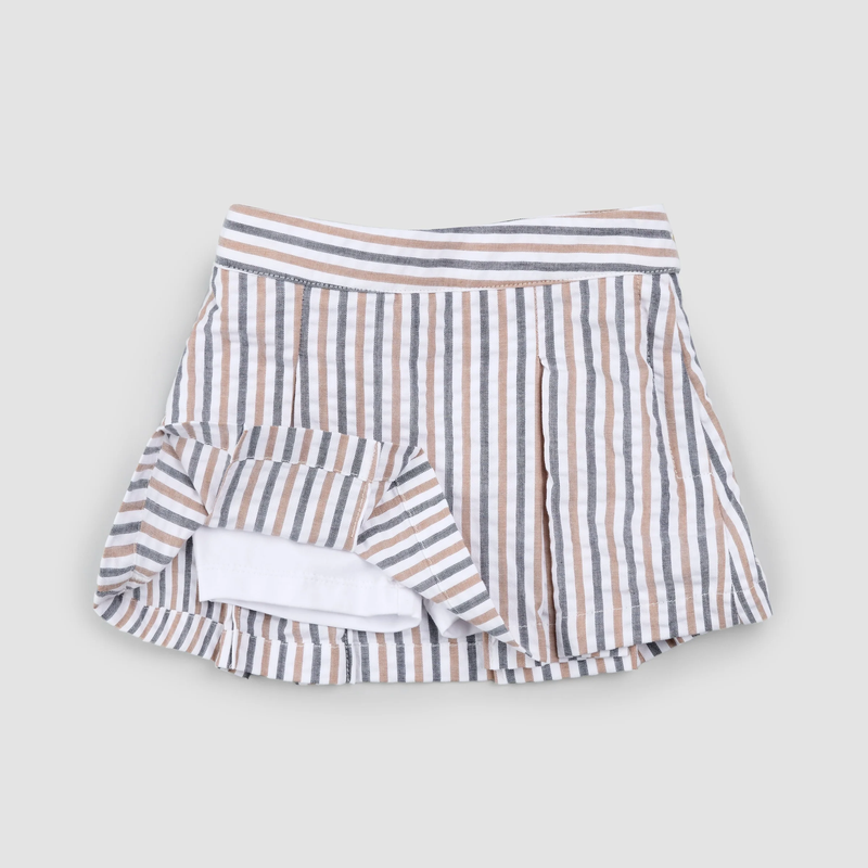 Striped Seersucker Skort