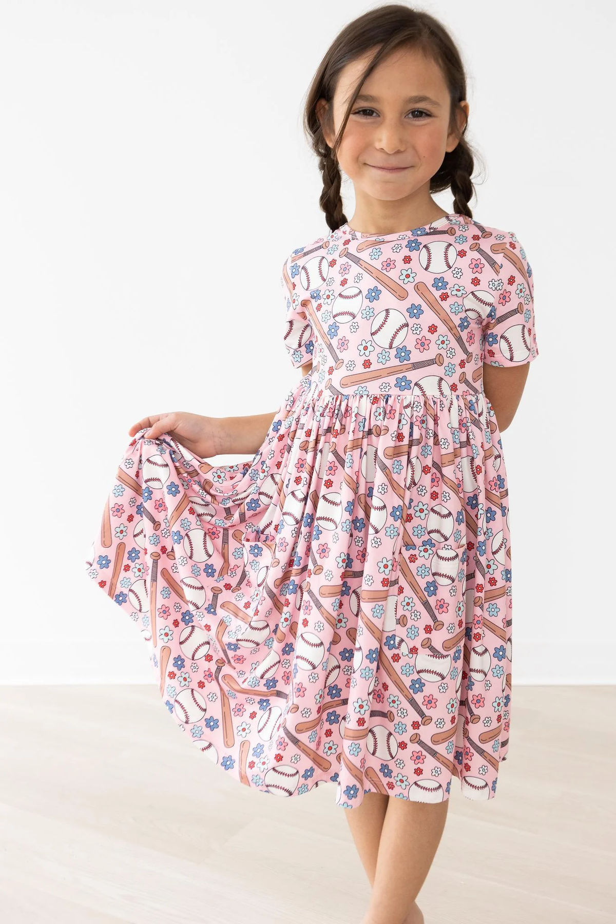Batter Up Pocket Twirl Dress