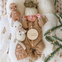 Candy Cane Baby Snowman