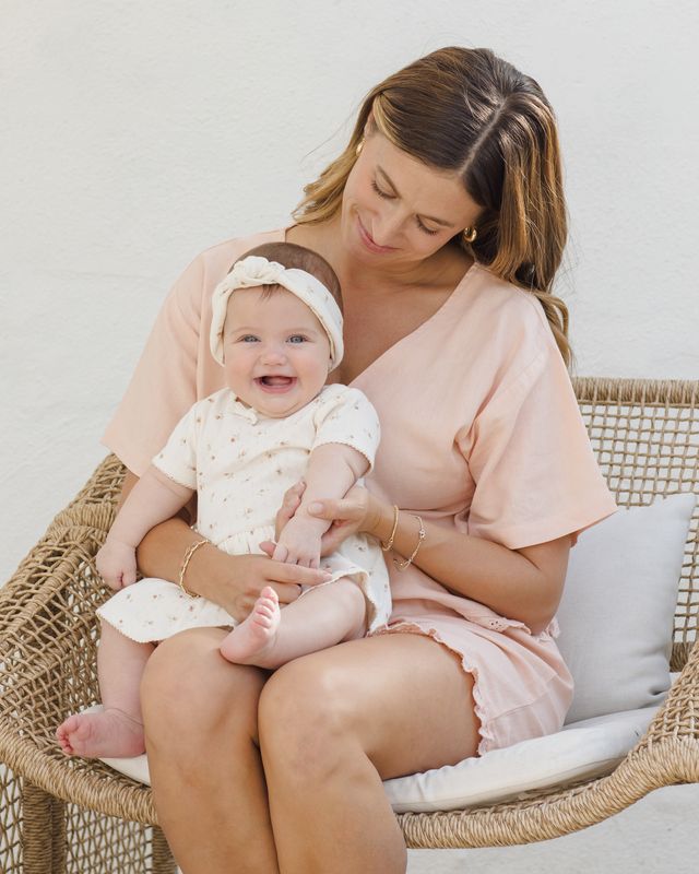 Petit Fleur Pointelle Skirted Bodysuit Dress