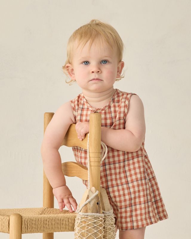 Poppy Gingham Mavrick Romper