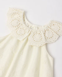 Ivory Eyelet Myla Romper