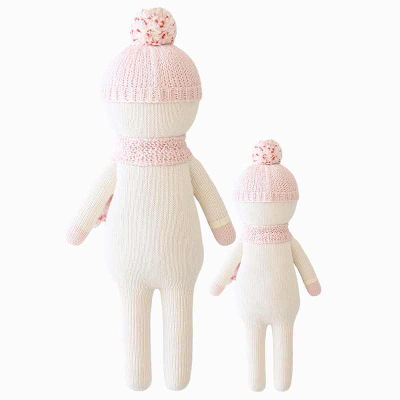 Holly the Snowman Knitted Doll