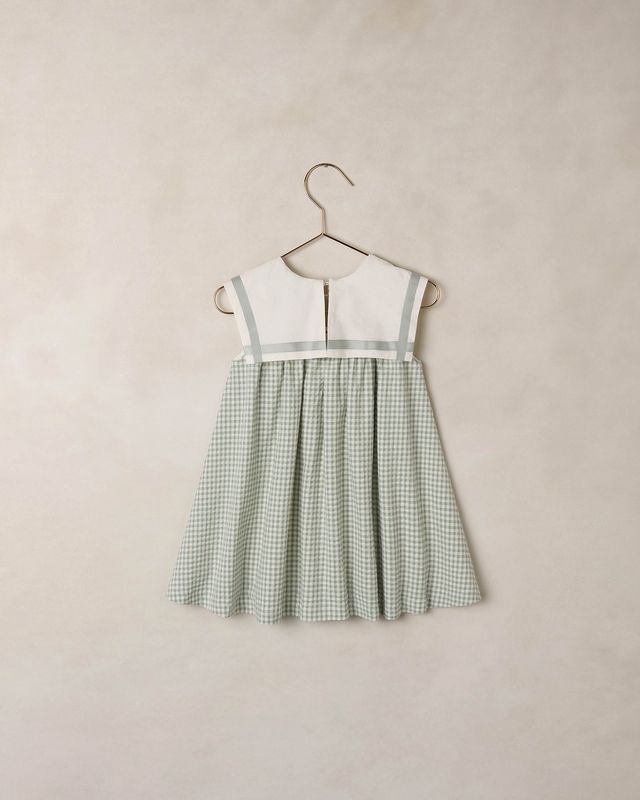 Eucalyptus Check Daisy Dress