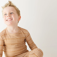 Neutral Lines Small Ribbed Pajama Set