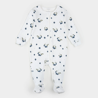 Blueberries Ribbed Footed Sleeper