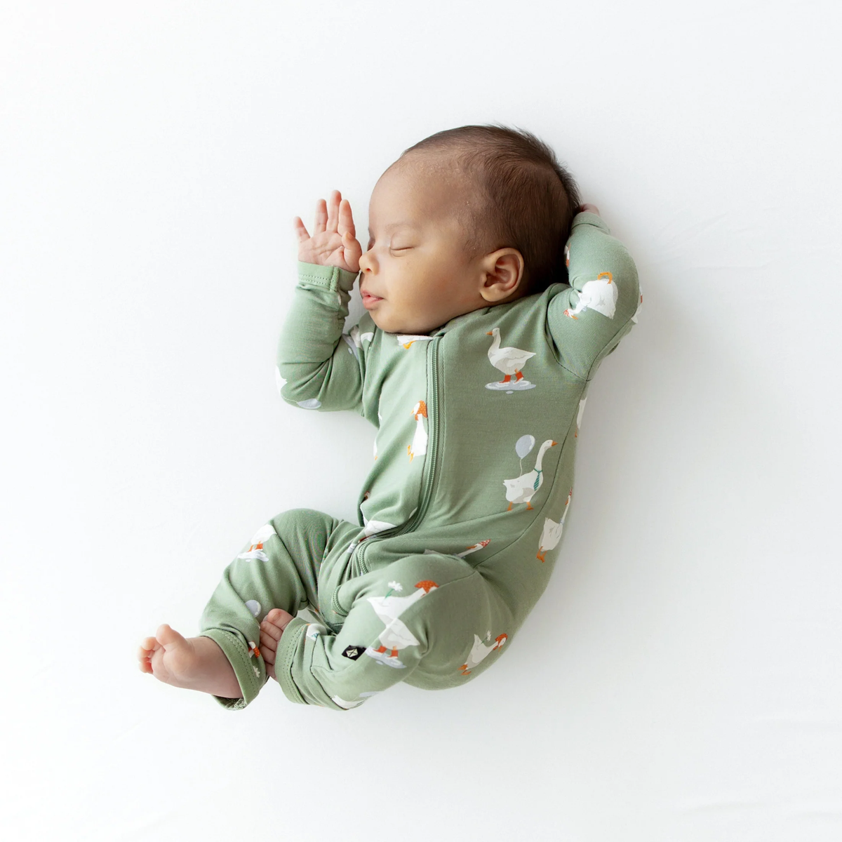 Silly Goose Bamboo Zippered Romper