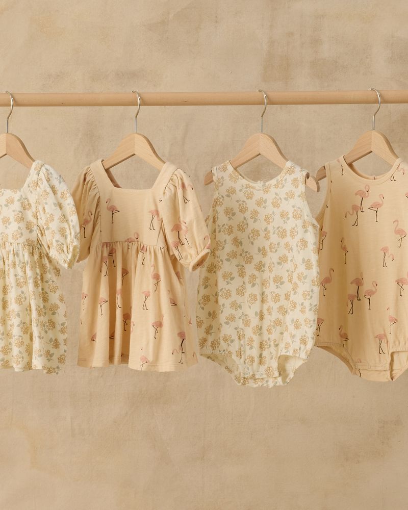 Yellow Ditsy Bubble Onesie