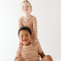 Neutral Lines Small Ribbed Pajama Set