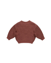 Cranberry Chunky Knit Sweater