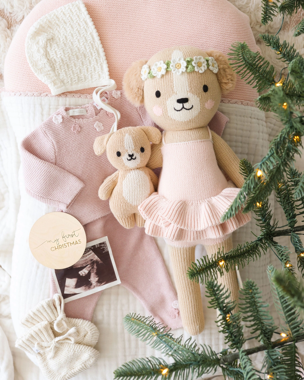 Evelyn the Golden Knitted Doll