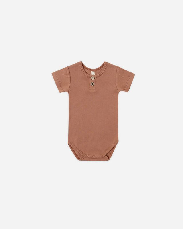Poppy Ribbed Henley Bodysuit