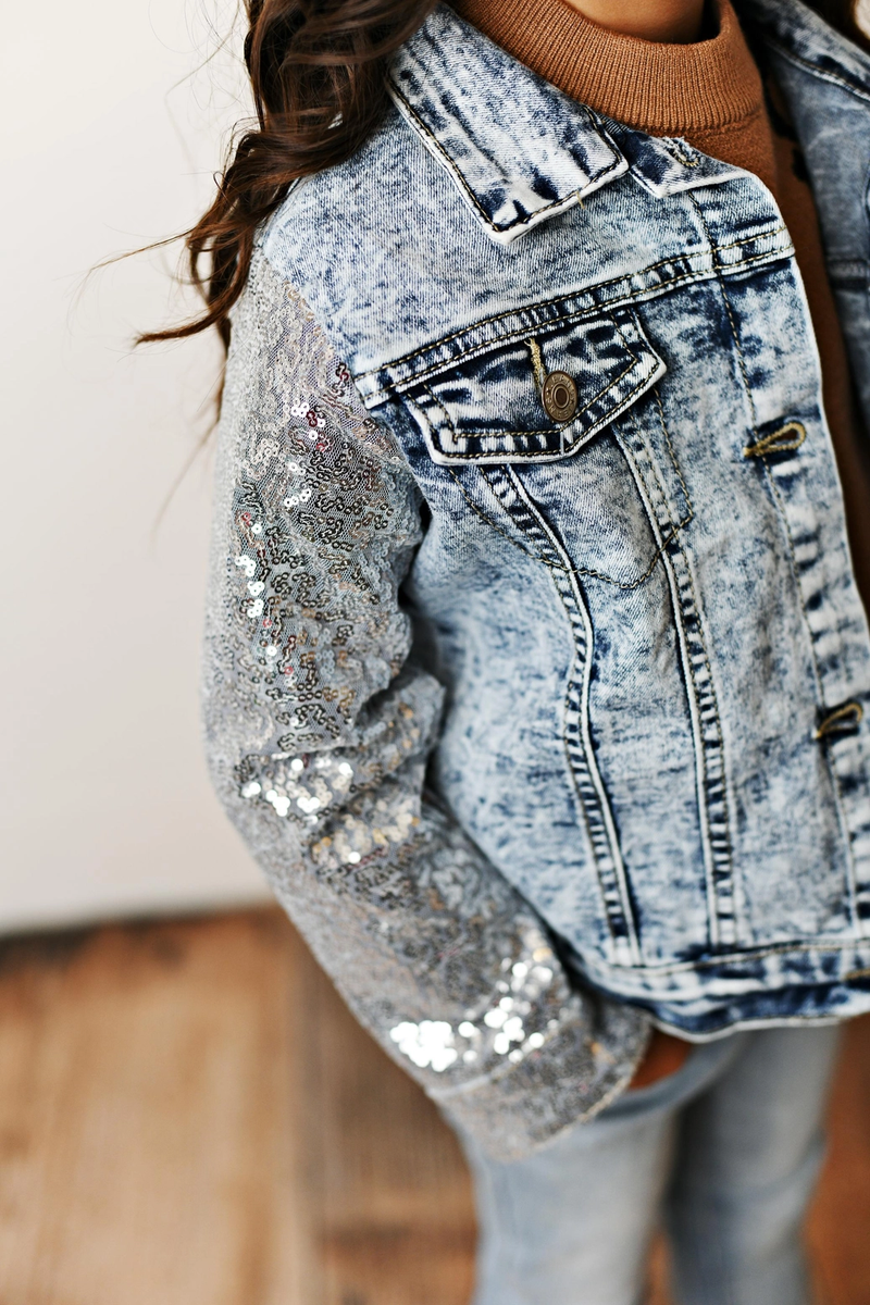 Sequin Denim Jacket