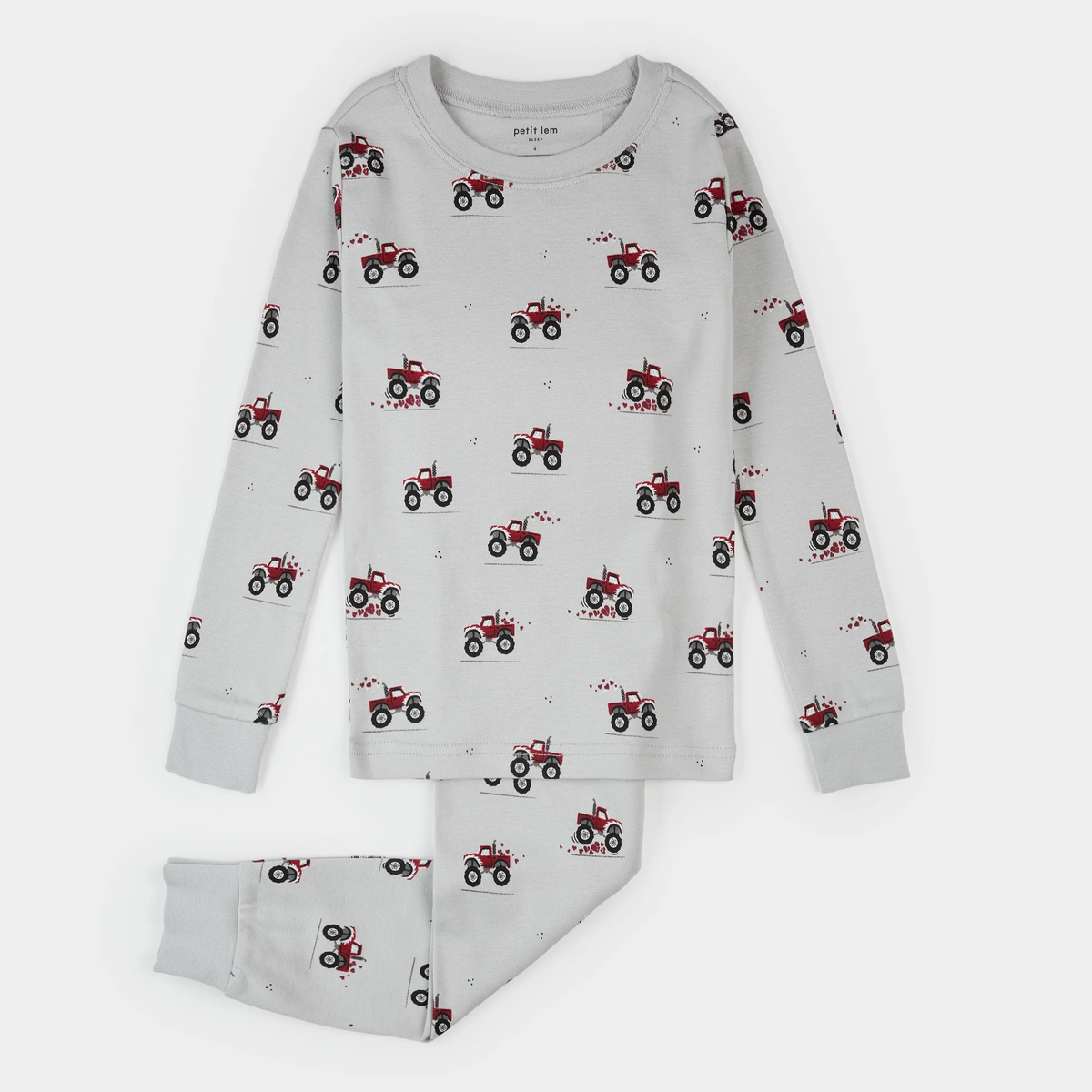 Monster Truck Love Pajama Set