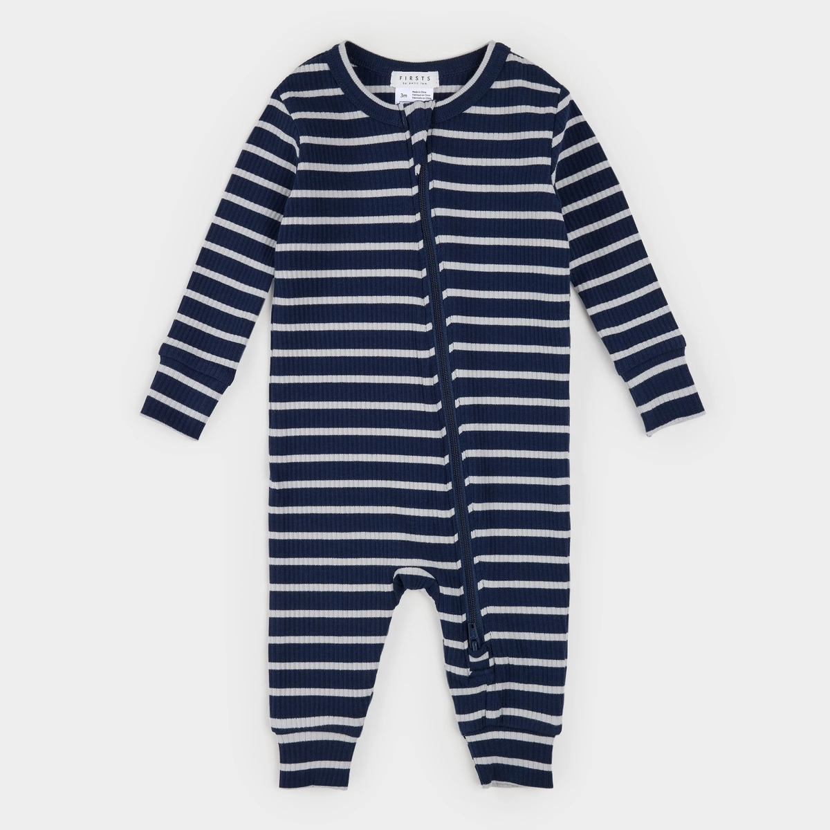 Navy Striped Modal Ribbed Sleeper