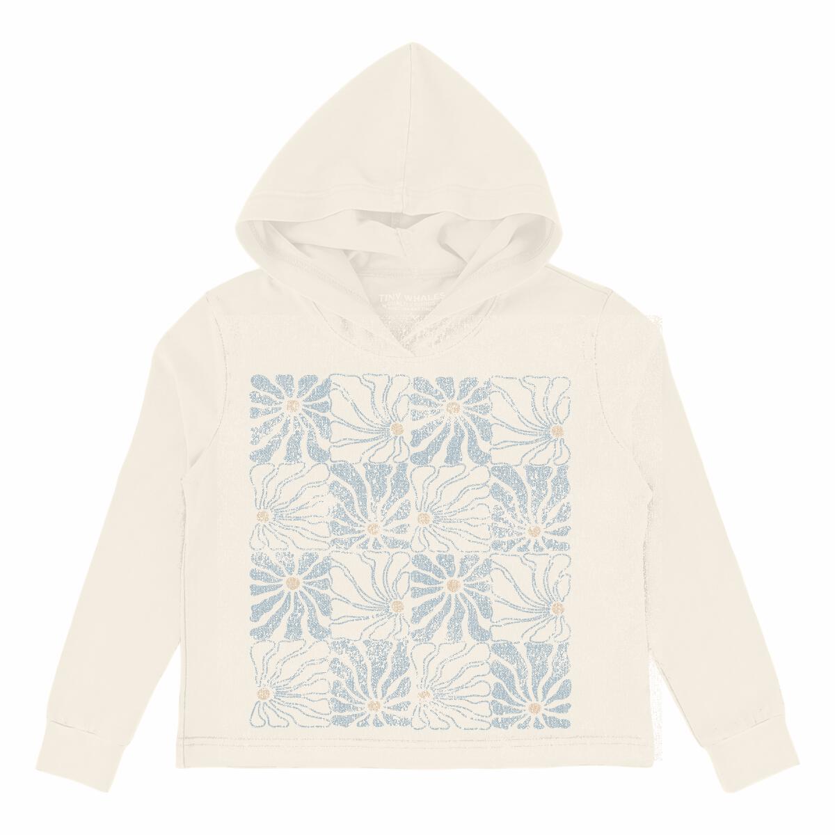 Flower Check Hoodie