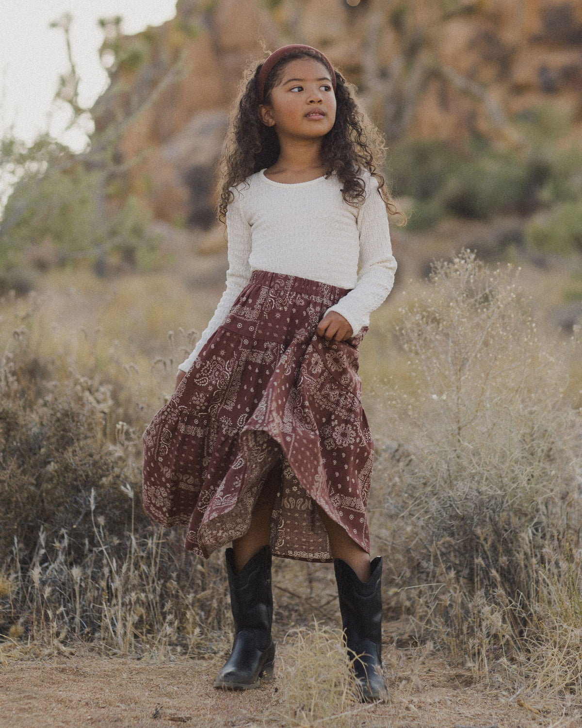 Ivory Textured Long Sleeve Top