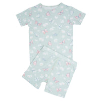 Mint Butterfly Daisy Summer Pajama Set