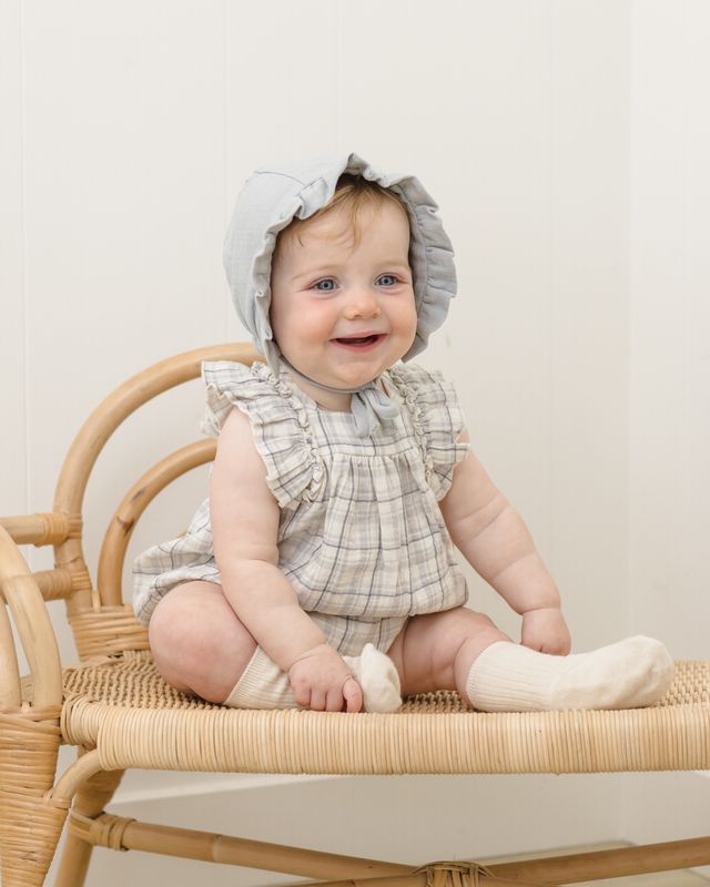 Blue Plaid Maya Romper