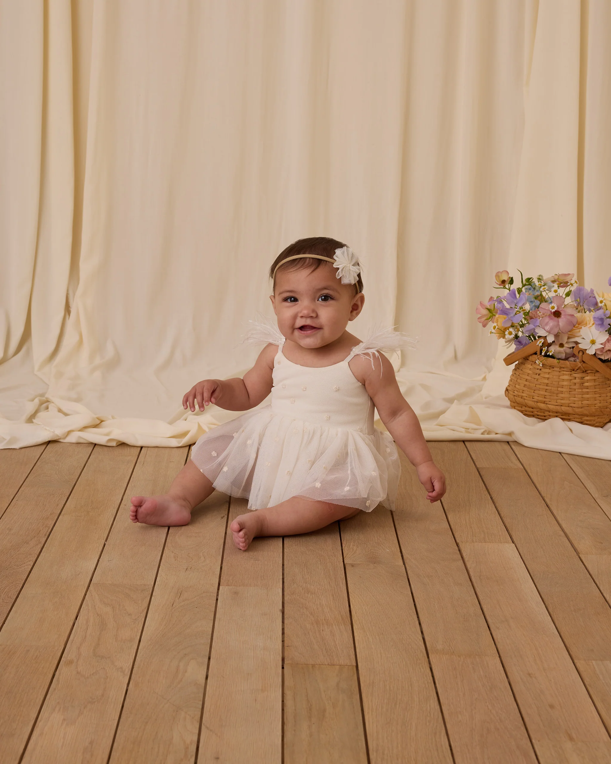 Ivory Poppy Tutu Dress