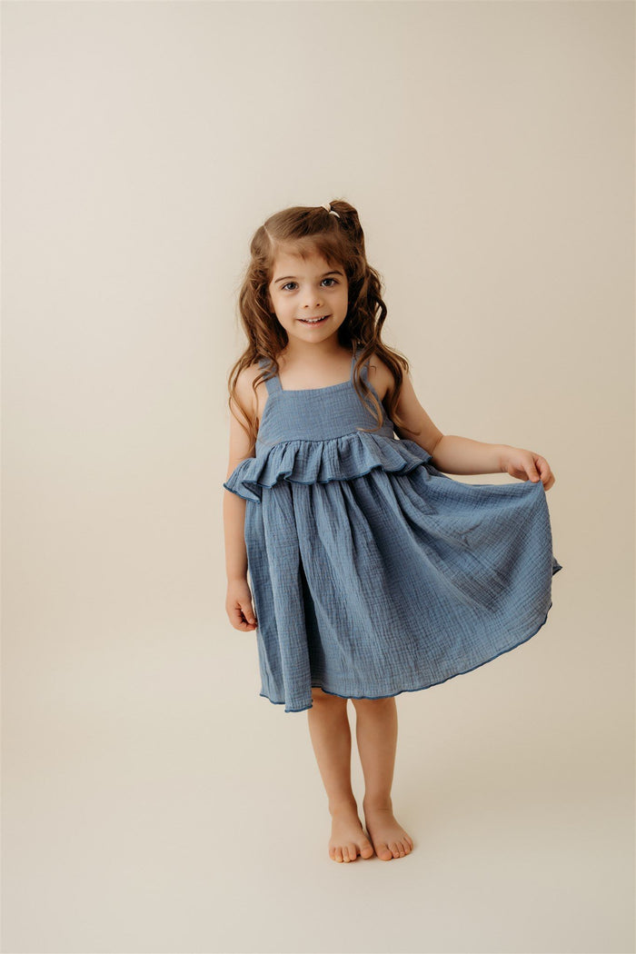 Dusty Blue Tank Dress