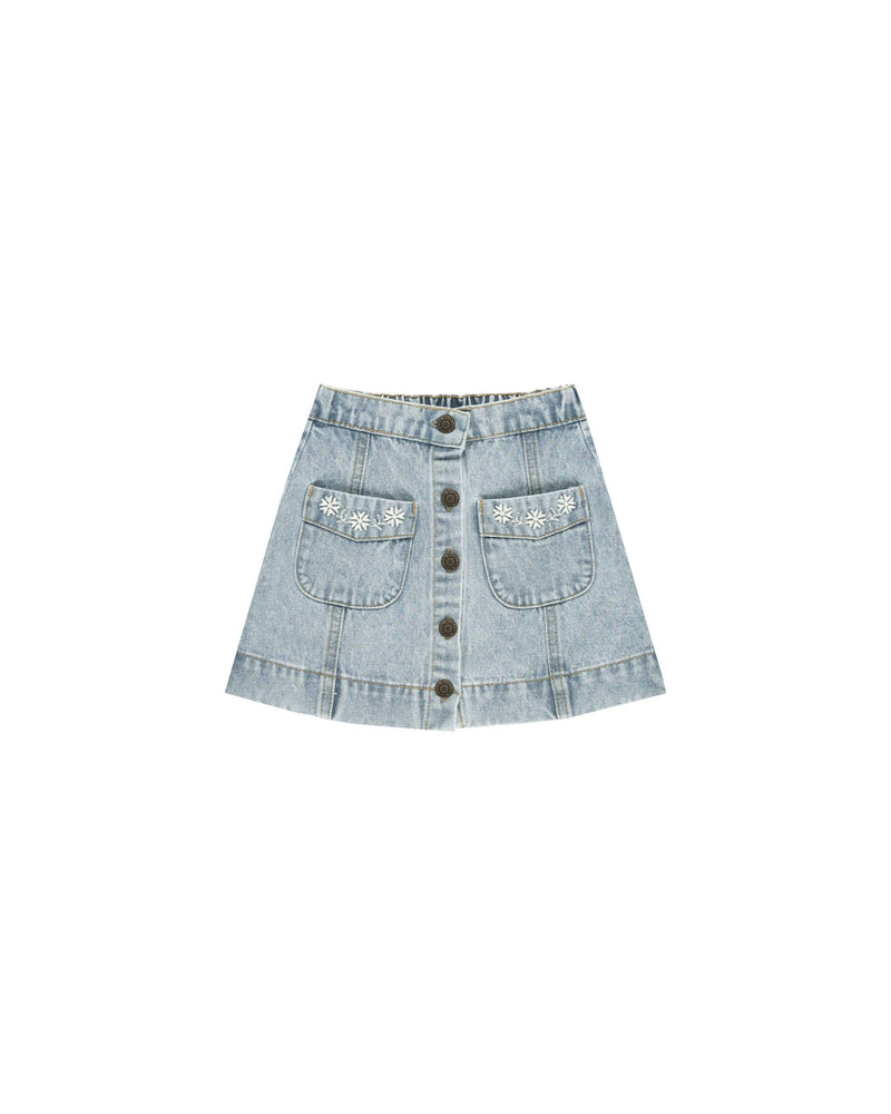 Light Wash Denver Mini Skirt