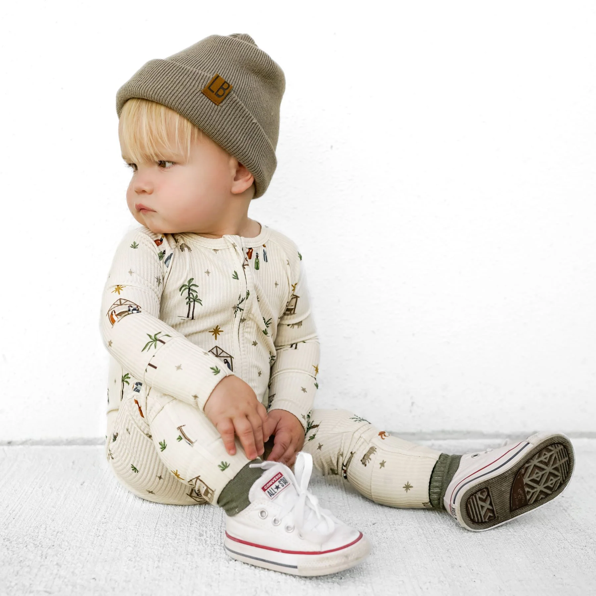 Nativity Bamboo Zip Romper