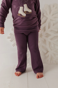 Plum Bamboo Flare Pants