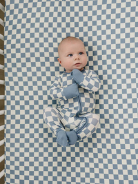 Blue Checkered Bamboo Sleeper