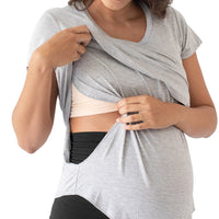 Heather Grey Everyday Maternity & Nursing T-shirt