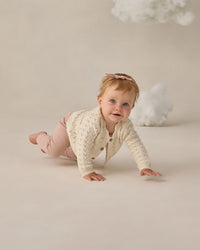 Natural Scalloped Cardigan