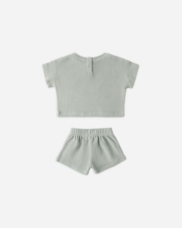 Sage Terry Tee + Short Set