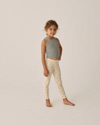 Polk Dot + Eucalyptus Ribbed Legging Set