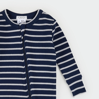 Navy Striped Modal Ribbed Sleeper
