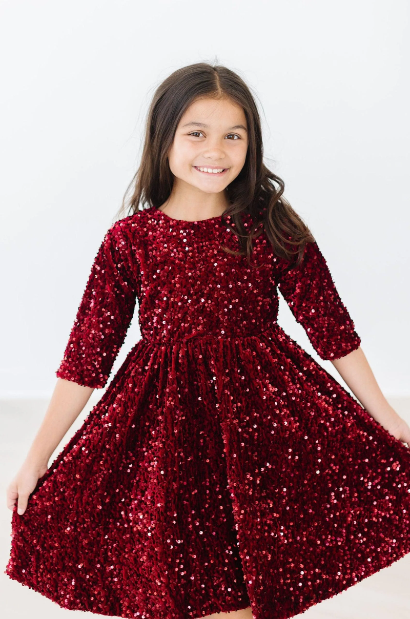 Cranberry Sequin Dress