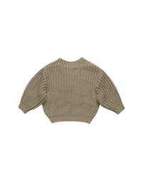 Olive Chunky Knit Sweater