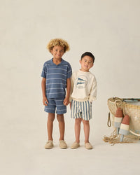 Navy Stripe Dawson Short