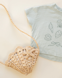 Shell Straw Purse