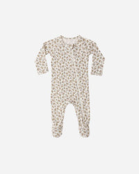 Wildflower Bamboo Zip Footie