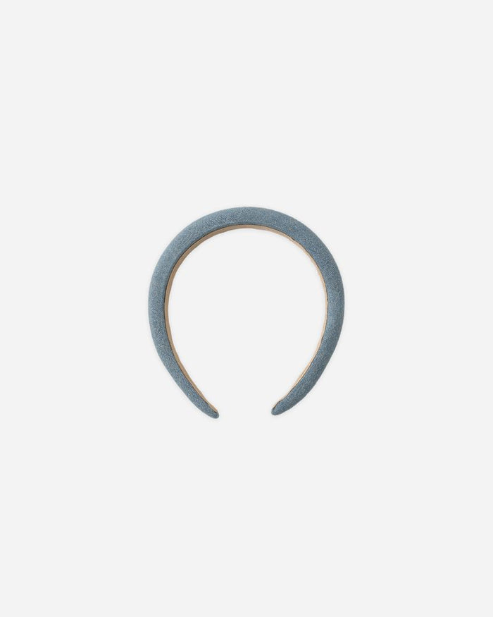 Washed Blue Padded Headband