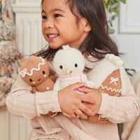 Blush Baby Snowman Knitted Doll