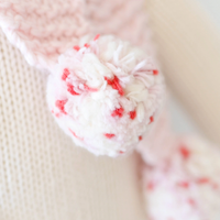 Holly the Snowman Knitted Doll