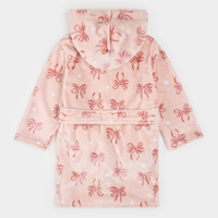 Pink Bows Plush Robe