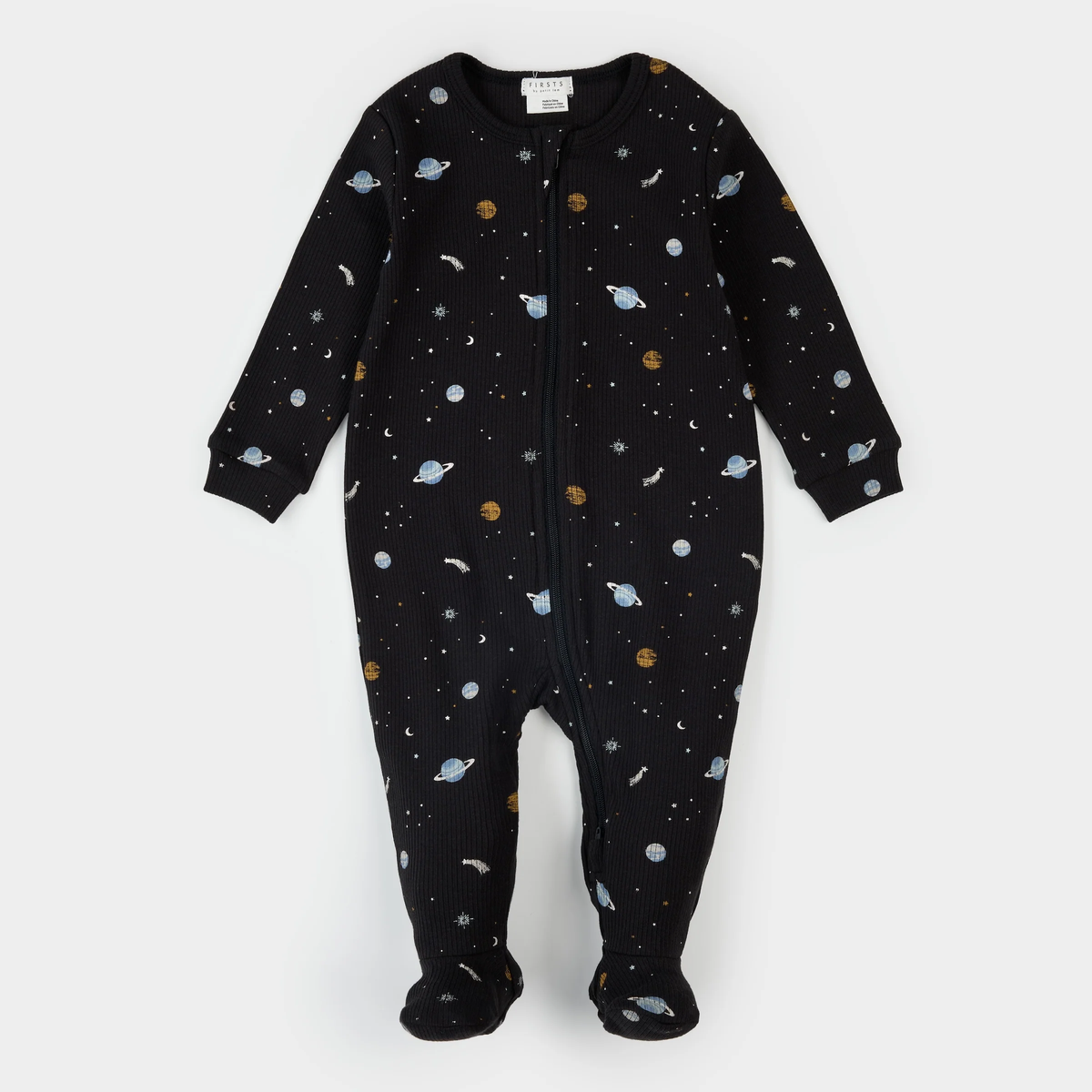 Galaxy Ribbed Footed Sleeper