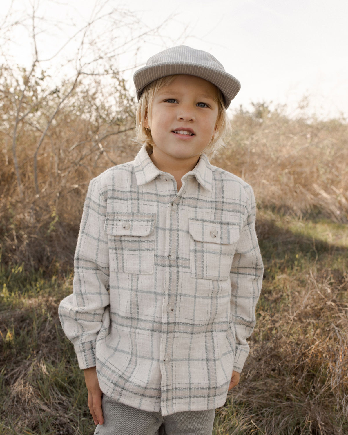 Rustic Plaid Collared Shirt