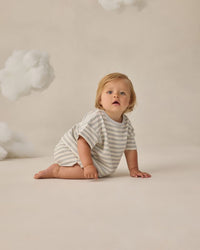 Sky Stripe Waffle Tee + Short Set