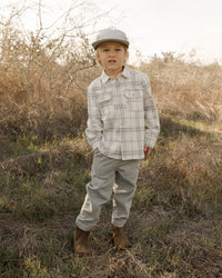 Rustic Plaid Collared Shirt