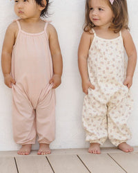 Flower Field Smocked Jumpsuit