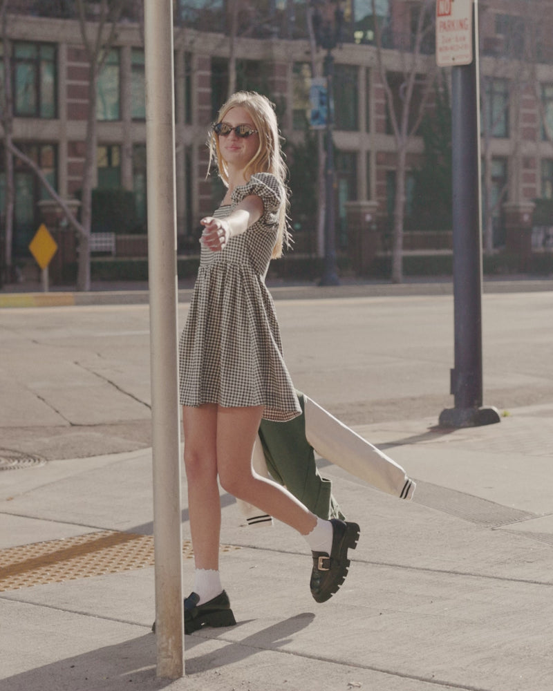 Tween Black Gingham Axel Dress