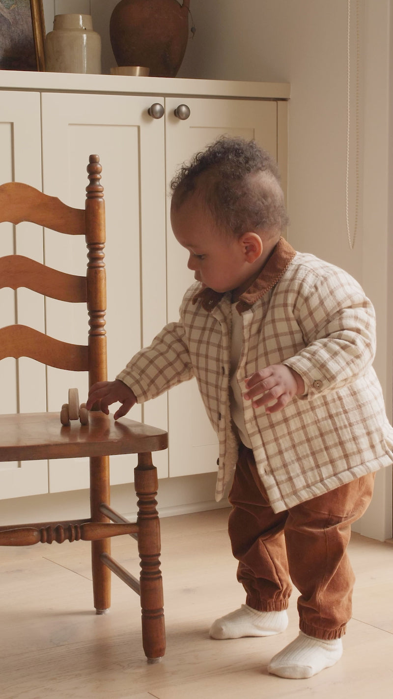 Cinnamon Corduroy Overalls